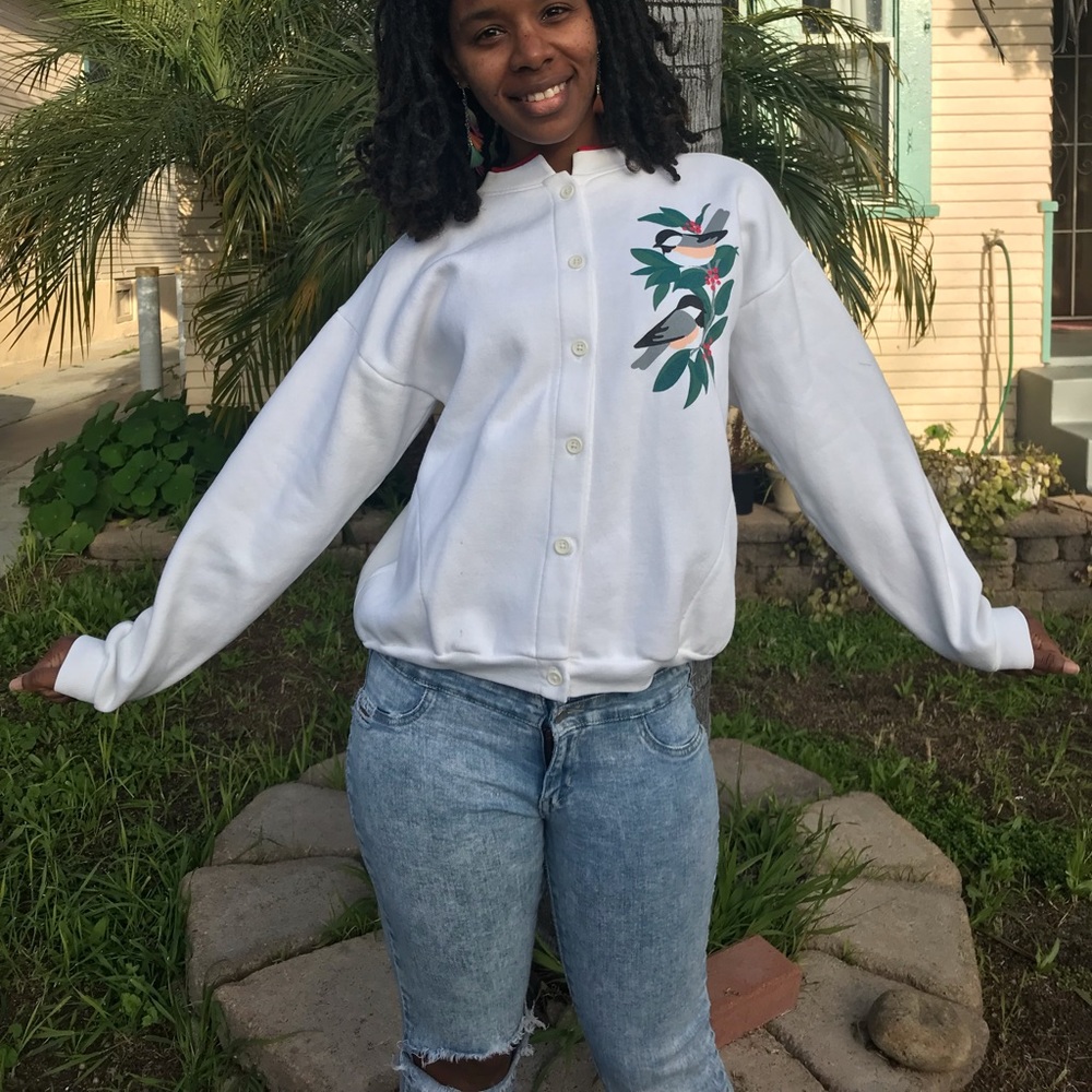 Vintage Comfy Cozy White 90s Sweater